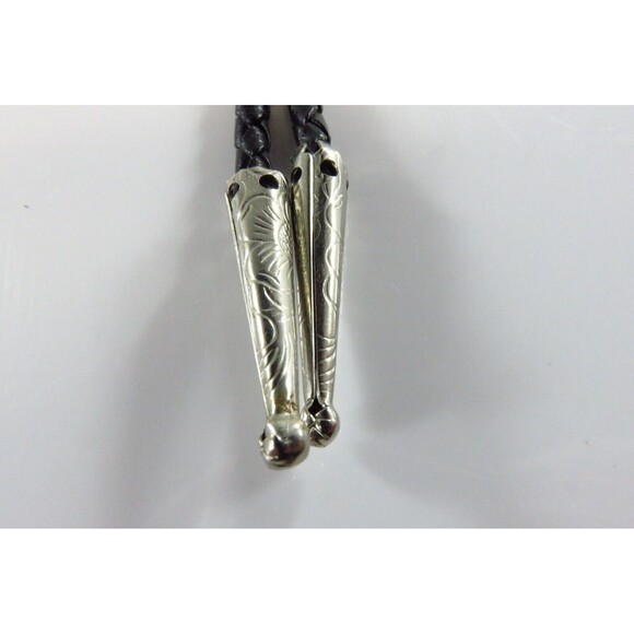 Sterling Oval Plaque with Eagle & Turquoise Bolo Tie by Cheyenne Mel Whitebird - Picture 3 of 6